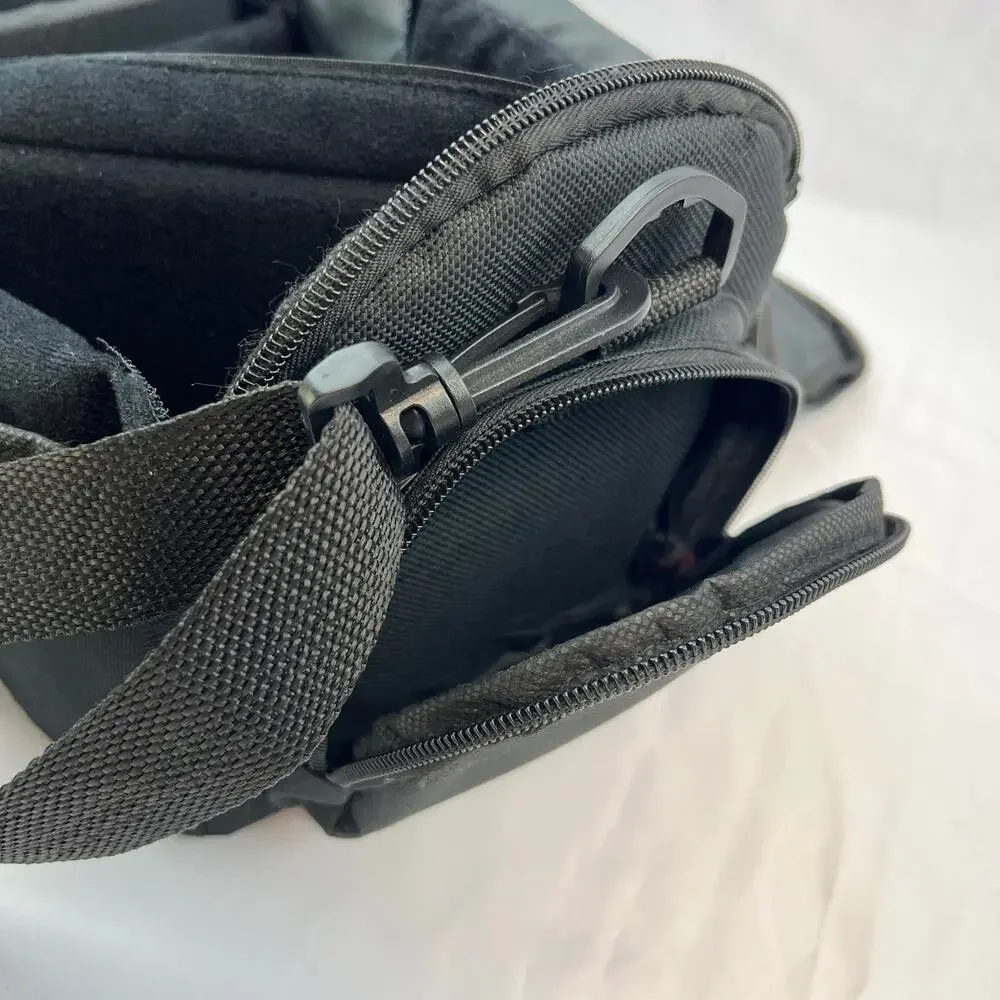 Vivitar Black Camera Bag DSLR Mirrorless Camcorder Padded Dividers 12” Shoulder